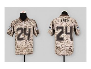 NEW jerseys seattle seahawks #24 marshawn lynch camo(2013 new Elite)(USMC)