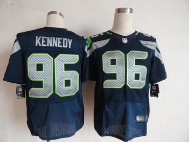 NEW NFL Seattle Seahawks 96 Kennedy Blue Jerseys (Elite)