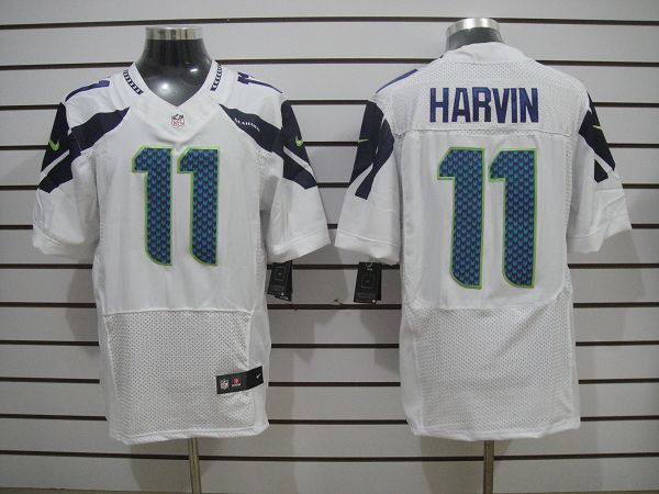 NEW NFL Seattle Seahawks 11 Percy Harvin White Jerseys(Elite)