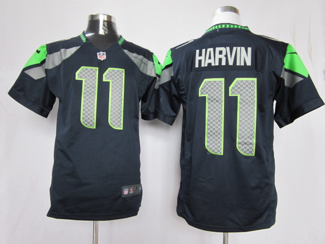 NEW NFL Seattle Seahawks 11 Percy Harvin blue Jerseys(Game)