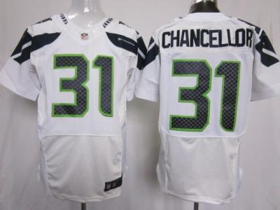 2012 NEW NFL Seattle Seahawks 31 Kam Chancellor White Jerseys (Elite)