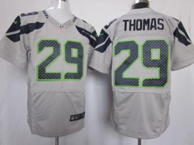 2012 NEW NFL Seattle Seahawks 29 Earl Thomas Grey Jerseys (Elite)