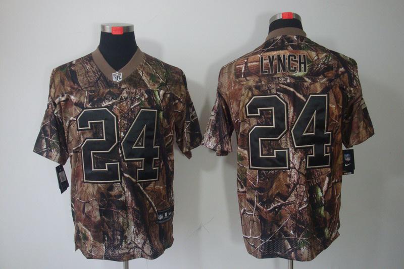 NEW NFL Seattle Seahawks 24 Marshawn Lynch Camo jerseys(Elite)