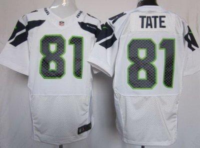 2012 NEW NFL Seattle Seahawks 81 Golden Tate White Jerseys (Elite)