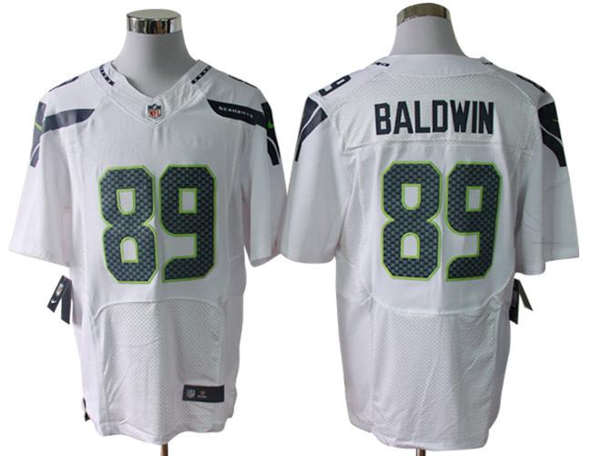 2012 NEW NFL Seattle Seahawks 89 Doug Baldwin White Jerseys (Elite)