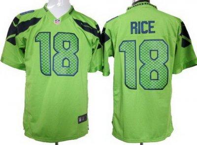 2012 NEW NFL Seattle Seahawks 18 Sidney Rice Green Jerseys (Game)