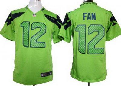 2012 NEW NFL Seattle Seahawks 12 Fan Green Jerseys (Game)