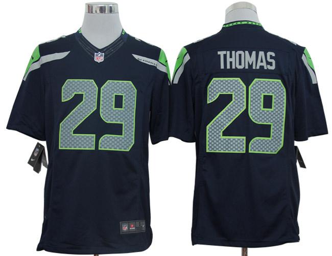 2012 NEW NFL Seattle Seahawks 29 Earl Thomas Blue Jerseys (Limited)