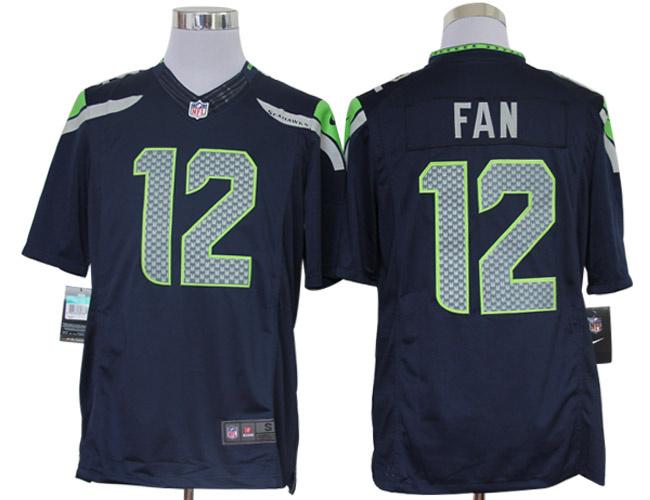 2012 NEW NFL Seattle Seahawks 12 Fan Blue Jerseys (Limited)