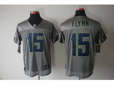 2012 NEW NFL Seattle Seahawks 15 Matt Flynn Grey Shadow Jerseys