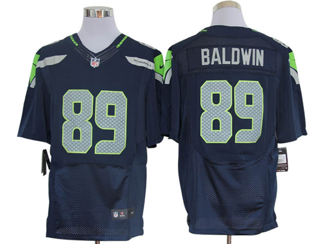 2012 NEW NFL Seattle Seahawks 89 Doug Baldwin Blue Jerseys (Elite)