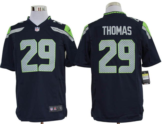 2012 NEW NFL Seattle Seahawks 29 Earl Thomas Blue Jerseys (Game)