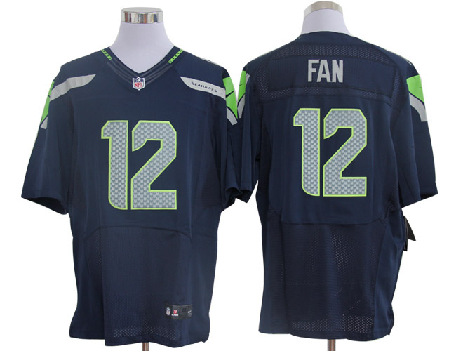 2012 NEW NFL Seattle Seahawks 12 Fan Blue Jerseys (Elite)