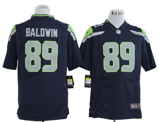 2012 NEW NFL Seattle Seahawks 89 Doug Baldwin Blue Jerseys (Game)