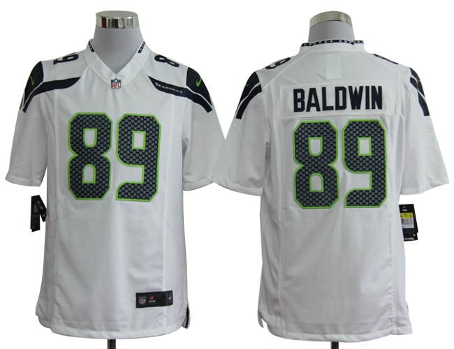 2012 NEW NFL Seattle Seahawks 89 Doug Baldwin White Jerseys (Game)