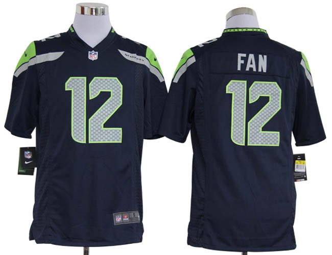 2012 NEW NFL Seattle Seahawks 12 Fan Blue Jerseys (Game)