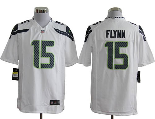 2012 NEW NFL Seattle Seahawks 15 Matt Flynn White Jerseys (Game)