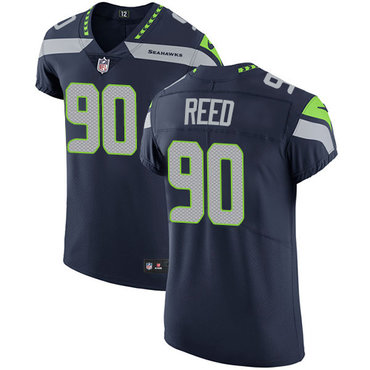 Nike Seahawks #90 Jarran Reed Steel Blue Team Color Men's Stitched NFL Vapor Untouchable Elite Jersey