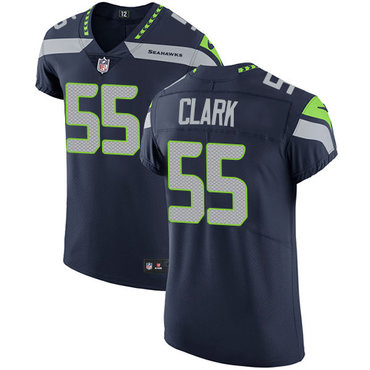 Nike Seahawks #55 Frank Clark Steel Blue Team Color Men's Stitched NFL Vapor Untouchable Elite Jersey