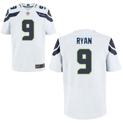 Men's Nike NFL Seattle Seahawks #9 Jon Ryan Marsh White Elite Jersey