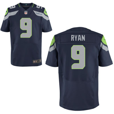 Men's Nike NFL Seattle Seahawks #9 Jon Ryan Marsh Blue Elite Jersey