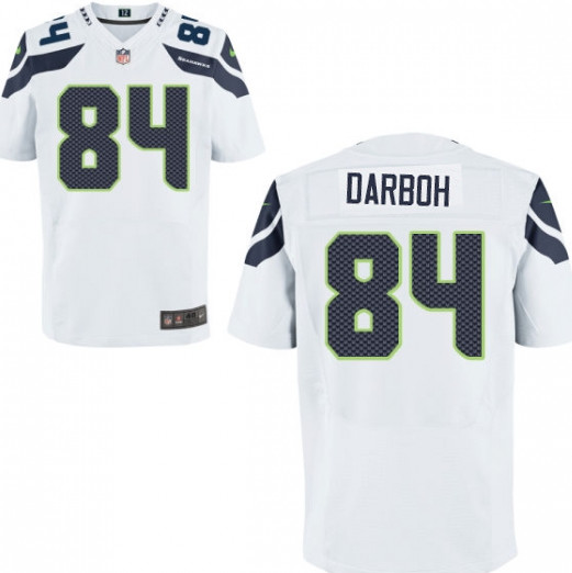 Men's Nike Seattle Seahawks #84 Amara Darboh Elite White NFL Jersey