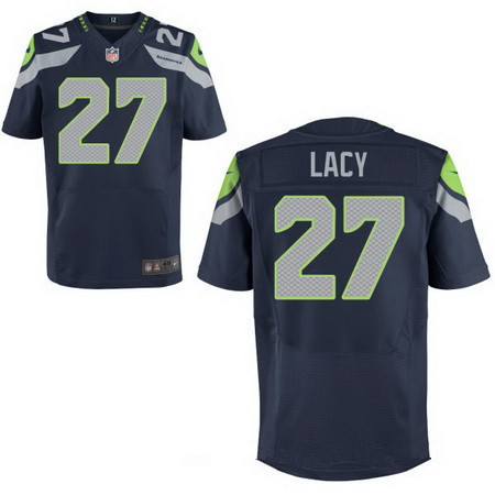 Nike Seahawks 27 Eddie Lacy Navy Elite Jersey