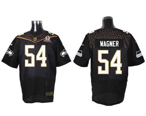 Nike Seahawks #54 Bobby Wagner Black 2016 Pro Bowl Men's Stitched NFL Elite Jersey