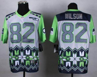 Nike Seattle Seahawks #82 Luke Willson Grey NFL Elite Noble Fashion Jersey