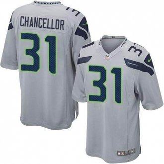 Nike Seattle Seahawks #31 Kam Chancellor Grey Alternate NFL Game Jersey