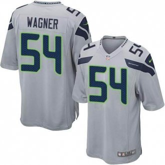 Nike Seattle Seahawks #54 Bobby Wagner Grey Alternate NFL Game Jersey