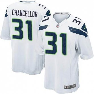 Nike Seattle Seahawks #31 Kam Chancellor White NFL Game Jersey