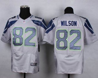 Nike Seattle Seahawks #82 Luke Willson Grey Alternate NFL Elite Jersey