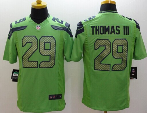 Nike Seattle Seahawks #29 Earl Thomas III Green Alternate NFL Limited jersey