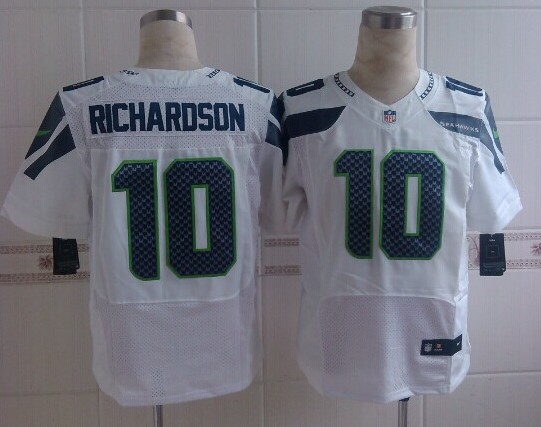 Nike Elite Seattle Seahawks 10 Paul Richardson White Team Color Jerseys