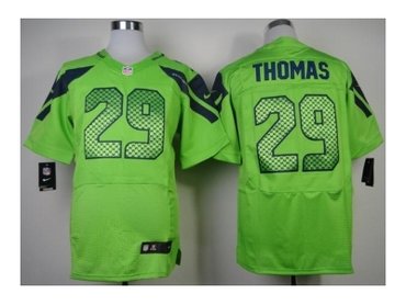 2012 NEW NFL Seattle Seahawks 29 Earl Thomas Green Jerseys (Elite)