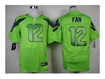 2012 NEW NFL Seattle Seahawks 12 Fan Green Jerseys (Elite)