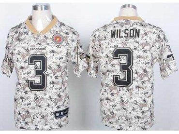 NEW jerseys seattle seahawks #3 wilson camo(2013 new Elite)