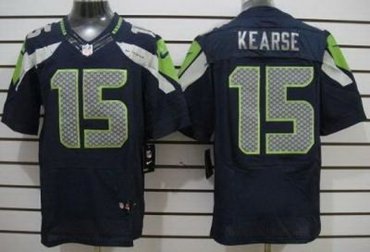 2012 NEW NFL Seattle Seahawks 15 Jermaine Kearse Blue Jerseys(Elite)