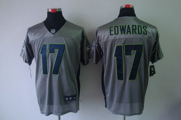 2012 NEW NFL Seattle Seahawks 17 Braylon Edwards Grey Shadow Jerseys