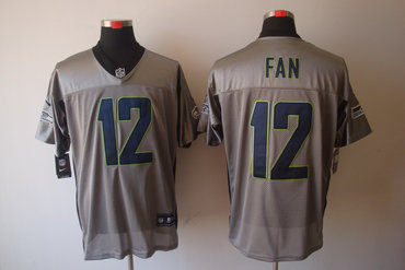 2012 NEW NFL Seattle Seahawks 12 Fan Grey Shadow Jerseys