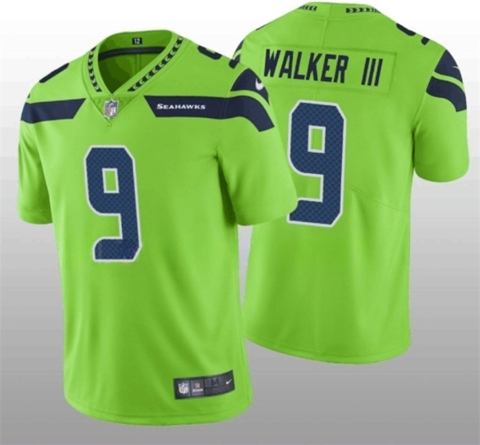 Men's Seattle Seahawks #9 Kenneth Walker III Green Vapor Untouchable Limited Stitched Jersey