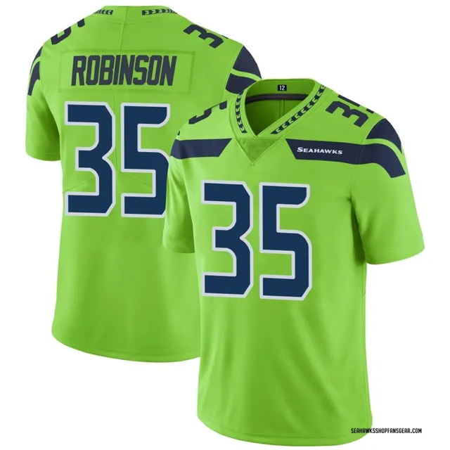 Men's Seattle Seahawks #35 ROBINSON Green Vapor Untouchable Limited Stitched Jersey