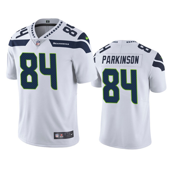 Men's Seattle Seahawks #84 Colby Parkinson White Vapor Untouchable Limited Stitched Jersey