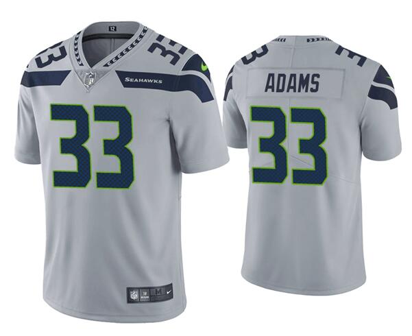 Nike Seahawks 33 Jamal Adams Gray Vapor Untouchable Limited Jersey