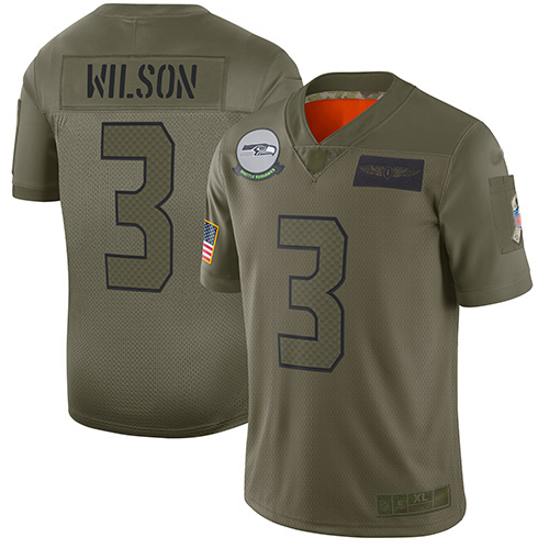 Seahawks #3 Russell Wilson Camo Men's Stitched Football Limited www.usanfljerseys.net 2019 Salute To Service Jersey