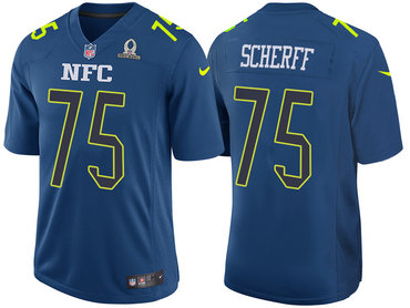 2017 Pro Bowl NFC Washinton Redskins 75 Brandon Scherff Navy Game Jersey