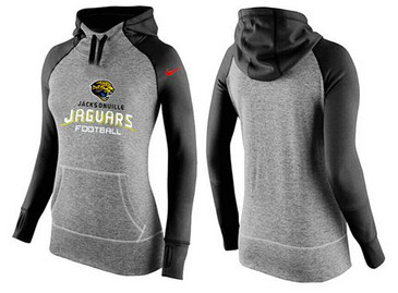 Women Nike Jacksonville Jaguars Performance Hoodie Grey & Black