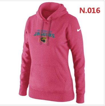 Women's NEW Jacksonville Jaguars Heart & Soul Pullover Hoodie Pink