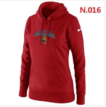 Women's NEW Jacksonville Jaguars Heart & Soul Pullover Hoodie Red